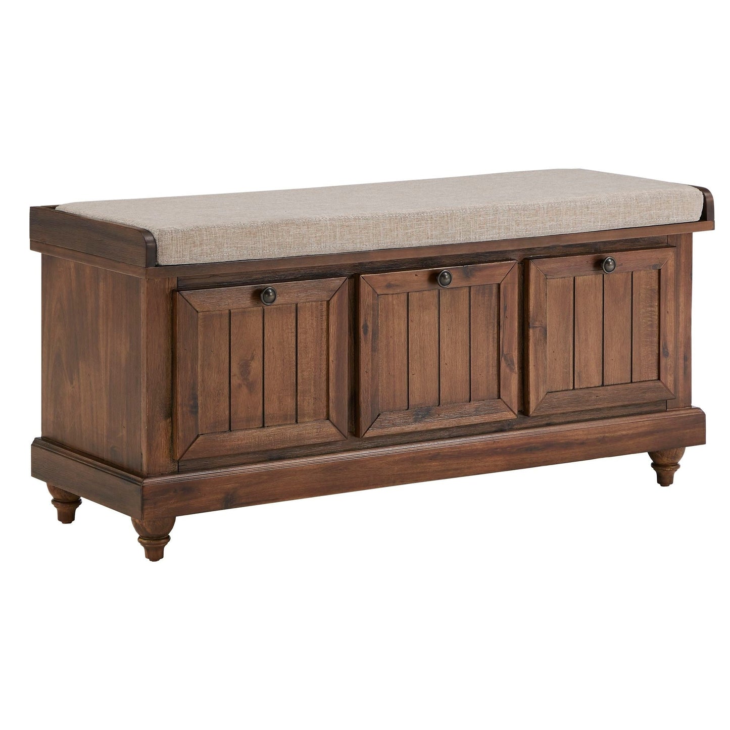 Panca contenitore Granger con cuscino di seduta in lino di iNSPIRE Q Classic