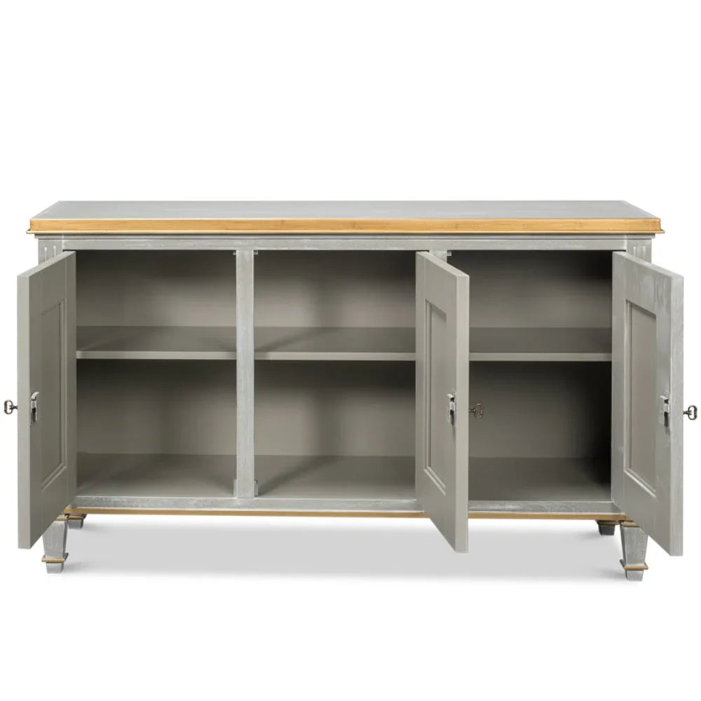 Buffet Louis grigio e oro