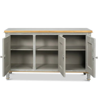 Buffet Louis grigio e oro