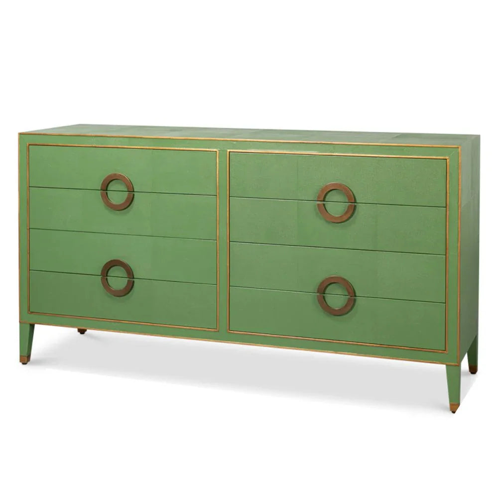 Baule Glam in pelle grigia e oro