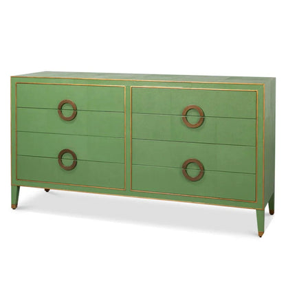 Baule Glam in pelle grigia e oro