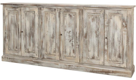 Credenza francese Louis in rovere grigio