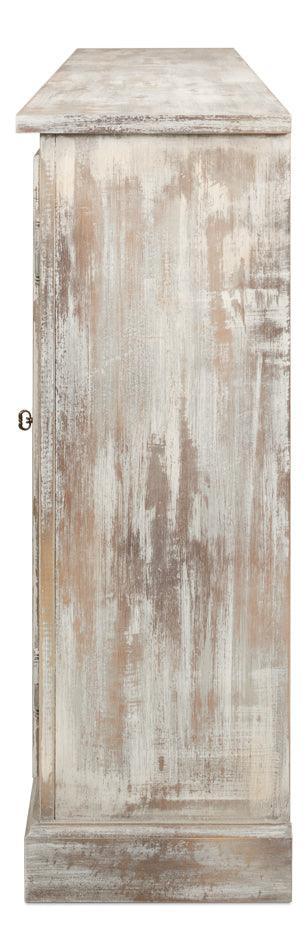 Credenza francese Louis in rovere grigio