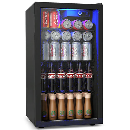 Frigorifero per bevande Gymax da 120 lattine, birra, vino, bibite, mini refrigeratore