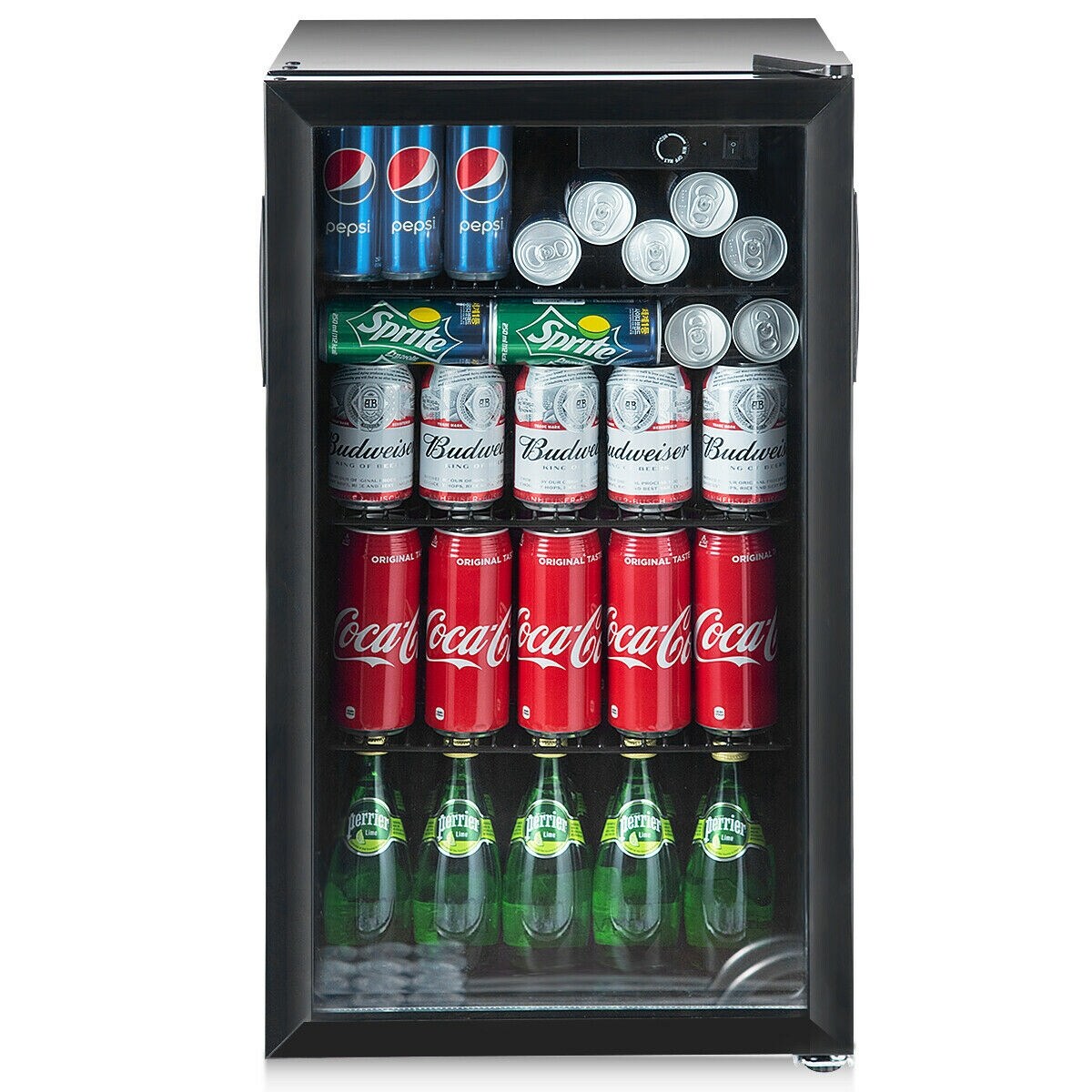 Frigorifero per bevande Gymax da 120 lattine, birra, vino, bibite, mini refrigeratore