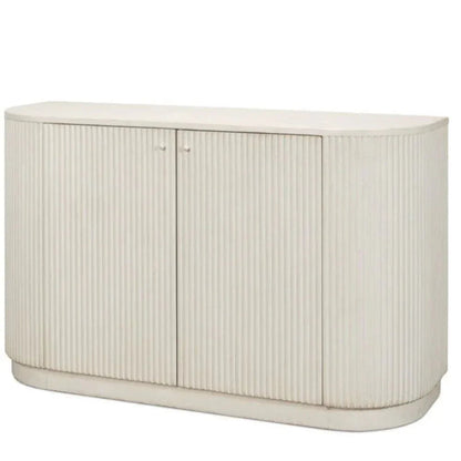 Buffet Halle Ribbed White Demilune