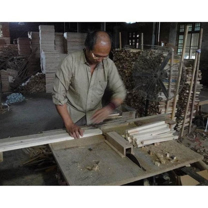 Paravento fatto a mano in bambù ondulato da 6 piedi (Cina)