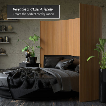 Paravento fatto a mano in bambù ondulato da 6 piedi (Cina)