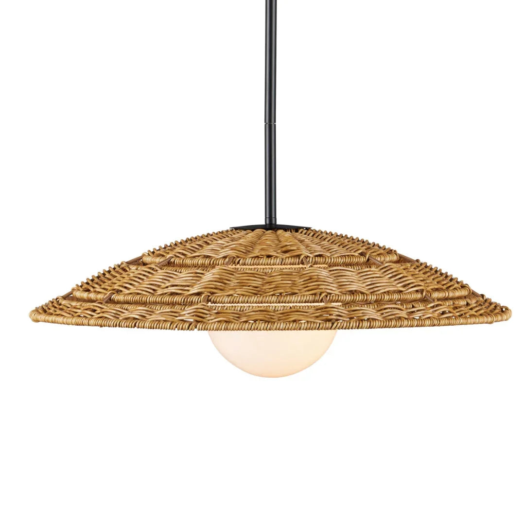 Ciondolo in vimini intrecciato a mano per esterni