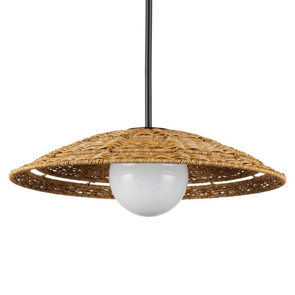 Ciondolo in vimini intrecciato a mano per esterni