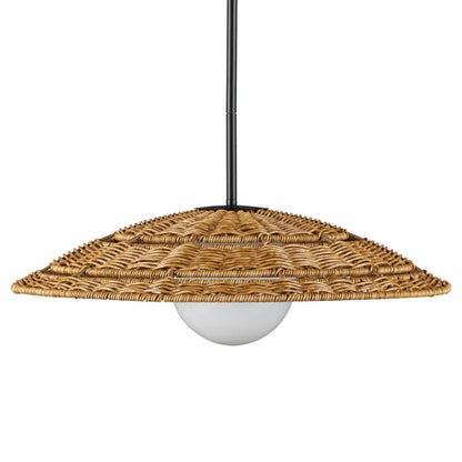 Ciondolo in vimini intrecciato a mano per esterni