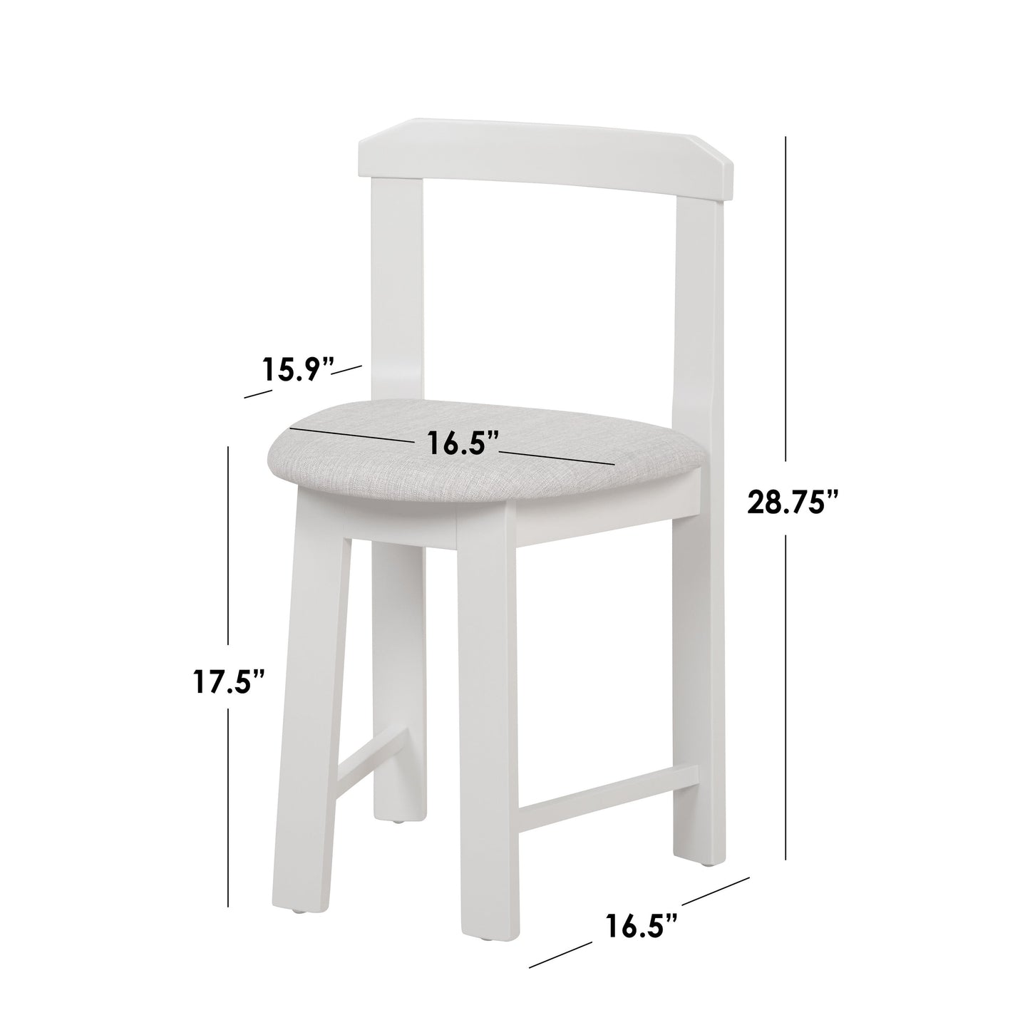 Set da pranzo rotondo compatto Harrisburg Tobey da 5 pezzi