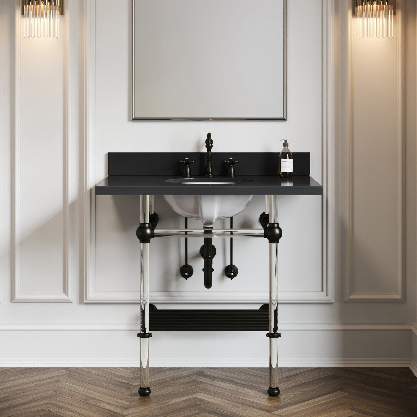 Rubinetto per bagno diffuso Heritage da 8 pollici