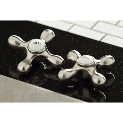 Rubinetto da cucina Heritage Bridge con spruzzatore in ottone