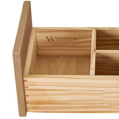 Mobile da bagno Hervas con piano in marmo naturale senza specchio