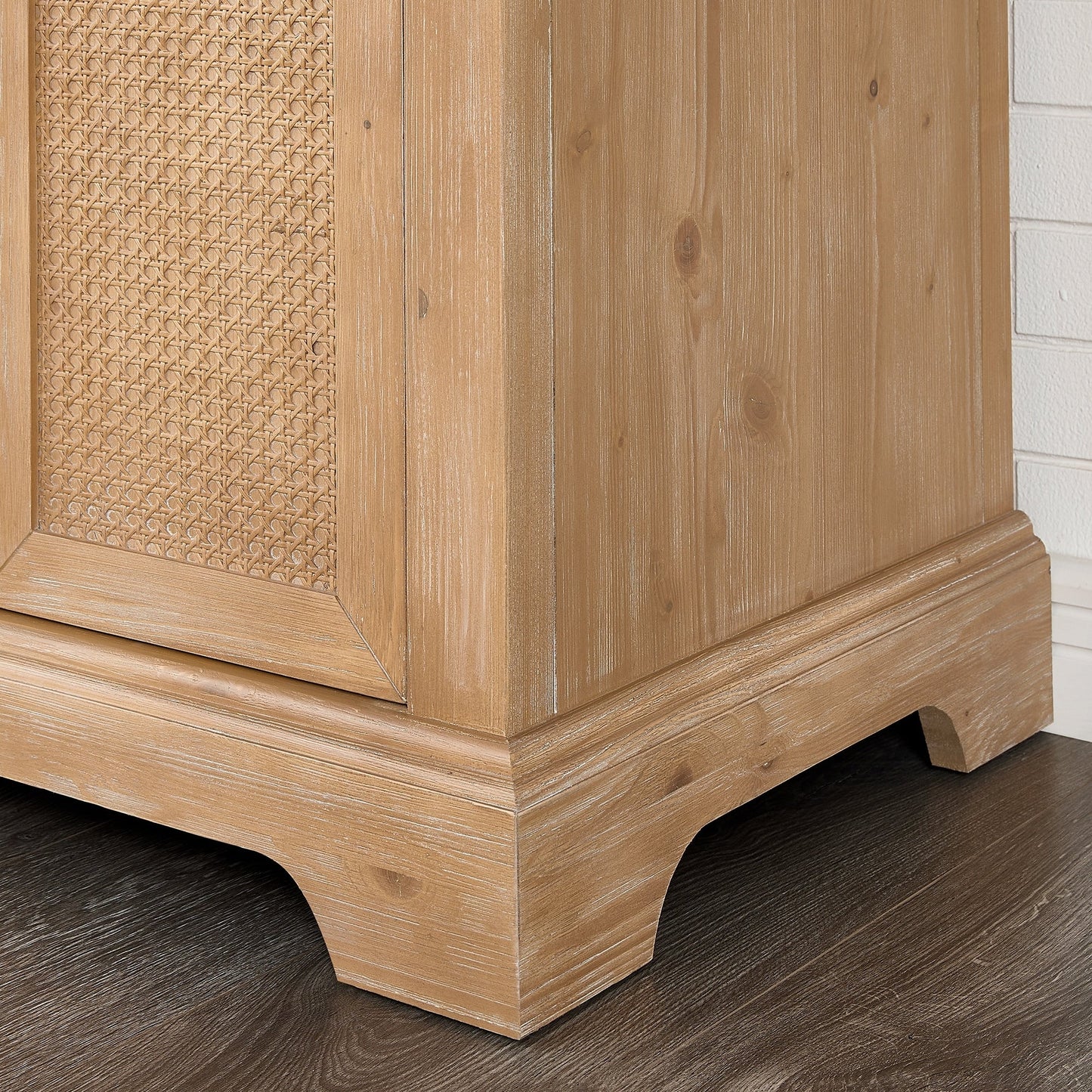 Mobile da bagno Hervas con piano in marmo naturale senza specchio