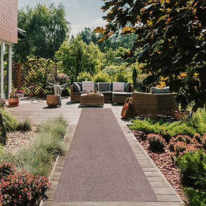 Tappeto da corridoio di alta qualità per interni/esterni di dimensioni personalizzate con supporto in PVC antiscivolo, larghezza 36'' x lunghezza a scelta