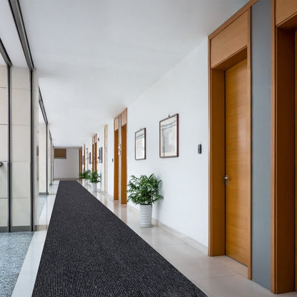 Tappeto da corridoio di alta qualità per interni/esterni di dimensioni personalizzate con supporto in PVC antiscivolo, larghezza 36'' x lunghezza a scelta