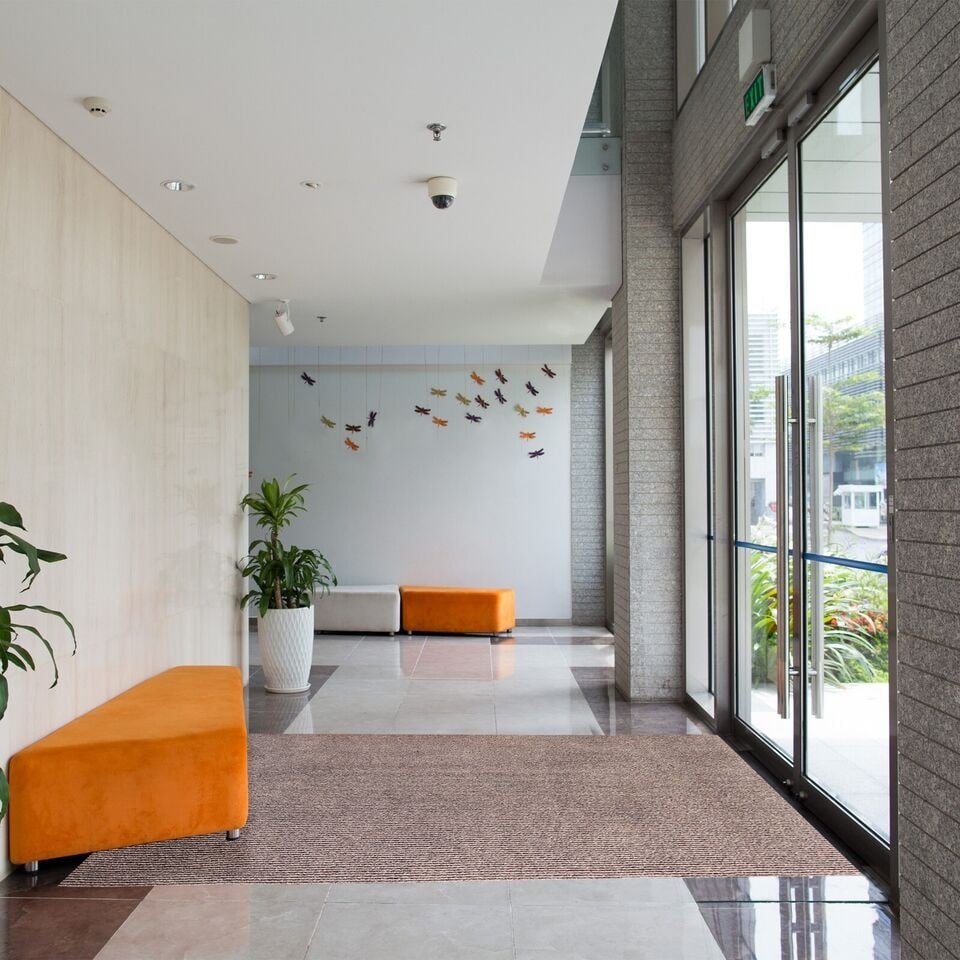 Tappeto da corridoio di alta qualità per interni/esterni di dimensioni personalizzate con supporto in PVC antiscivolo, larghezza 36'' x lunghezza a scelta