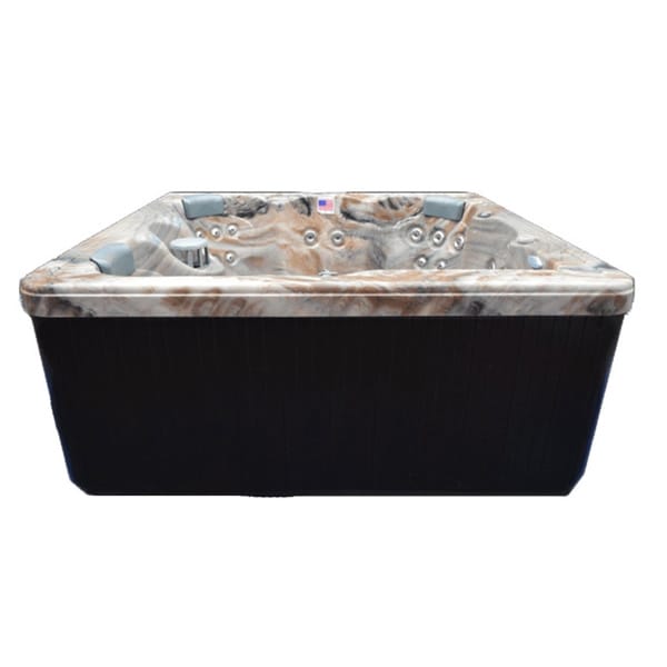 Home and Garden Spas Vasca idromassaggio per 5 persone con 51 getti e sistema all'ozono - 80x80x34