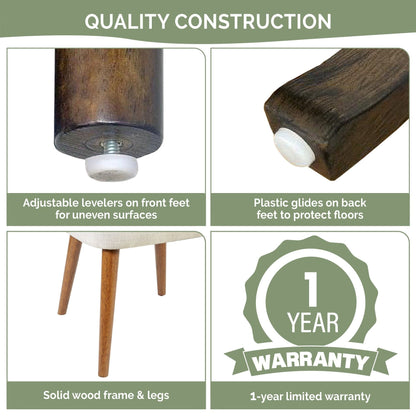 Sedie da pranzo imbottite INK IVY Nola con schienale ritagliato (set da 2)