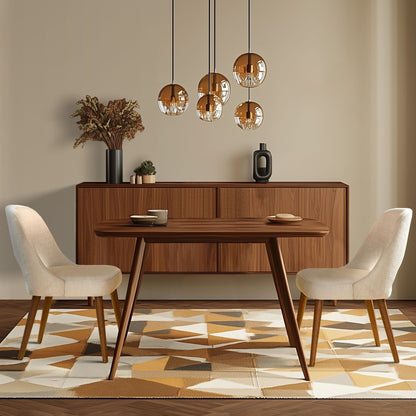 Sedie da pranzo imbottite INK IVY Nola con schienale ritagliato (set da 2)