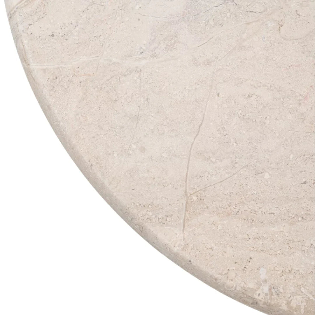 Tavolino da caffè vintage in travertino italiano, circa 1950