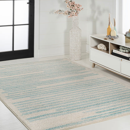 JONATHAN Y Aksil Tappeto moderno a righe berbero