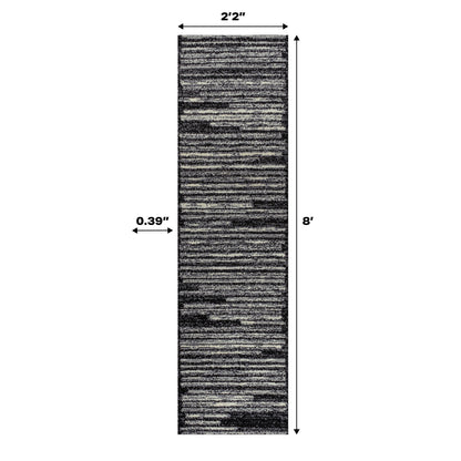 JONATHAN Y Aksil Tappeto moderno a righe berbero