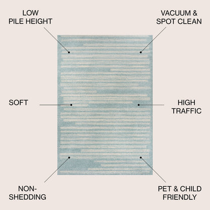 JONATHAN Y Aksil Tappeto moderno a righe berbero