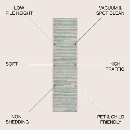 JONATHAN Y Aksil Tappeto moderno a righe berbero