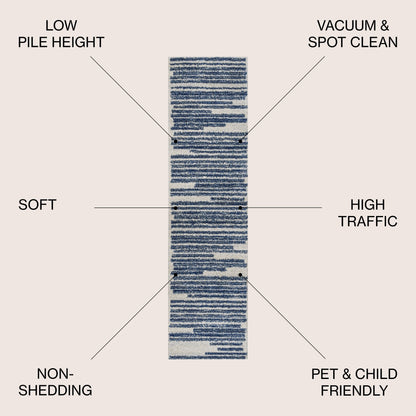 JONATHAN Y Aksil Tappeto moderno a righe berbero