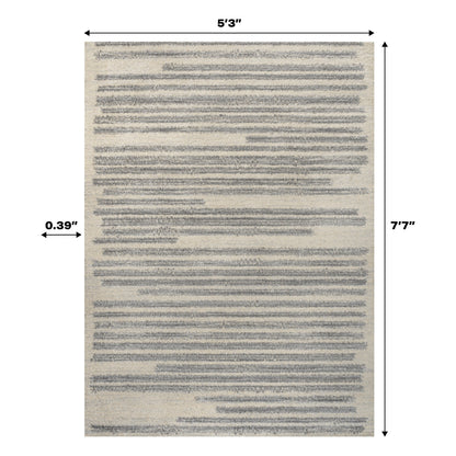 JONATHAN Y Aksil Tappeto moderno a righe berbero