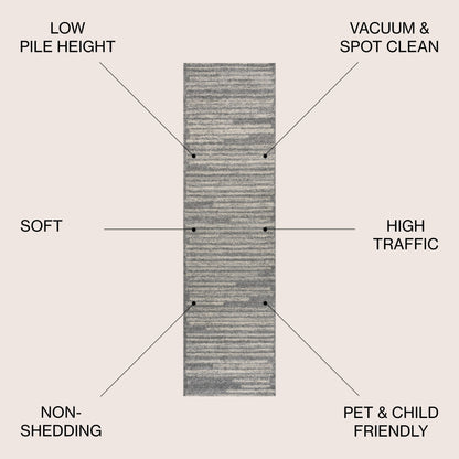 JONATHAN Y Aksil Tappeto moderno a righe berbero