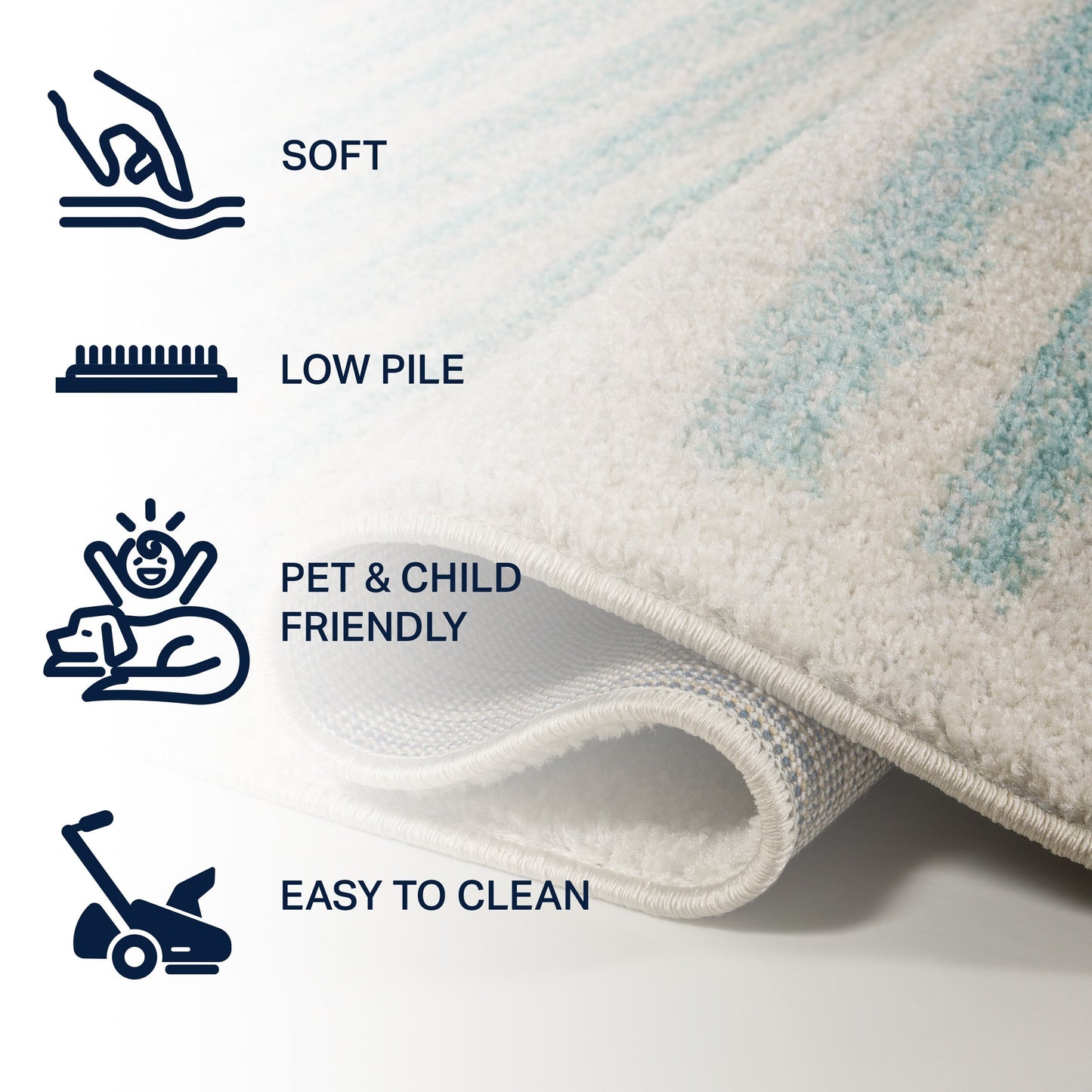 JONATHAN Y Aksil Tappeto moderno a righe berbero