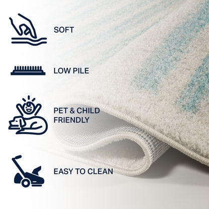 JONATHAN Y Aksil Tappeto moderno a righe berbero