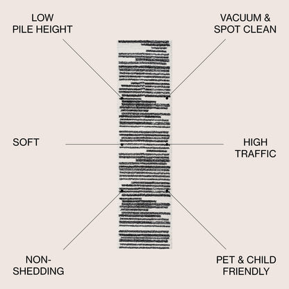 JONATHAN Y Aksil Tappeto moderno a righe berbero