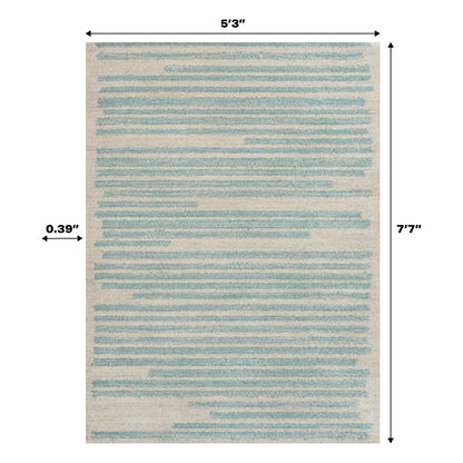 JONATHAN Y Aksil Tappeto moderno a righe berbero