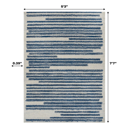 JONATHAN Y Aksil Tappeto moderno a righe berbero