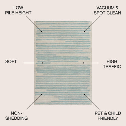 JONATHAN Y Aksil Tappeto moderno a righe berbero