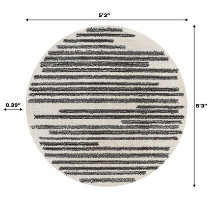 JONATHAN Y Aksil Tappeto moderno a righe berbero