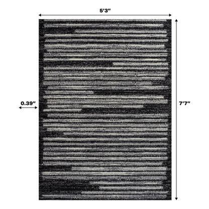 JONATHAN Y Aksil Tappeto moderno a righe berbero