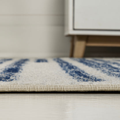 JONATHAN Y Aksil Tappeto moderno a righe berbero