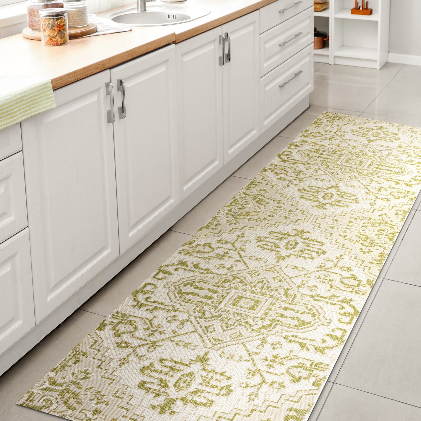 Tappeto per interni/esterni JONATHAN Y Charleston Medallion