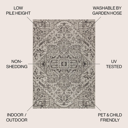 Tappeto per interni/esterni JONATHAN Y Charleston Medallion