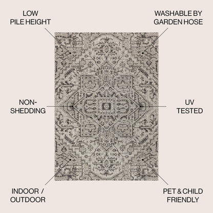 Tappeto per interni/esterni JONATHAN Y Charleston Medallion