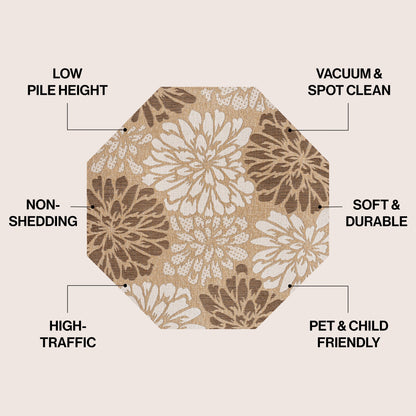 Tappeto per interni/esterni con trama floreale JONATHAN Y