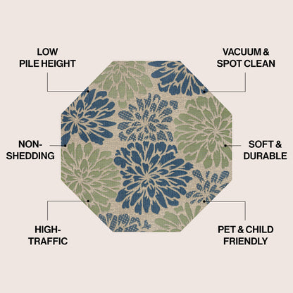 Tappeto per interni/esterni con trama floreale JONATHAN Y