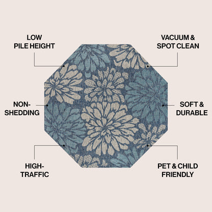 Tappeto per interni/esterni con trama floreale JONATHAN Y