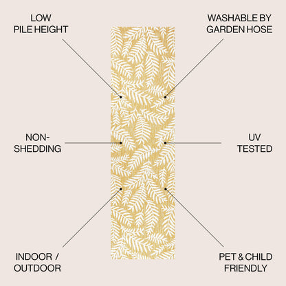 Tappeto per interni ed esterni JONATHAN Y Galon Palm Frond
